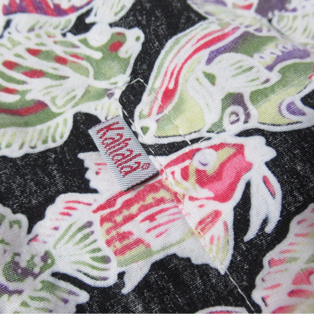 Fish Print Hawaiian Short Sleeve Button Down Shirt Size XL - Picture 9 of 13